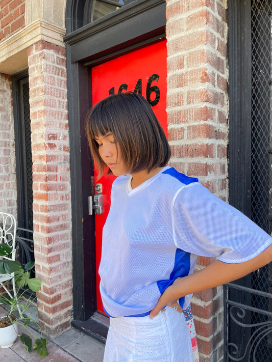 Blue Sporty Mesh Jersey (M)