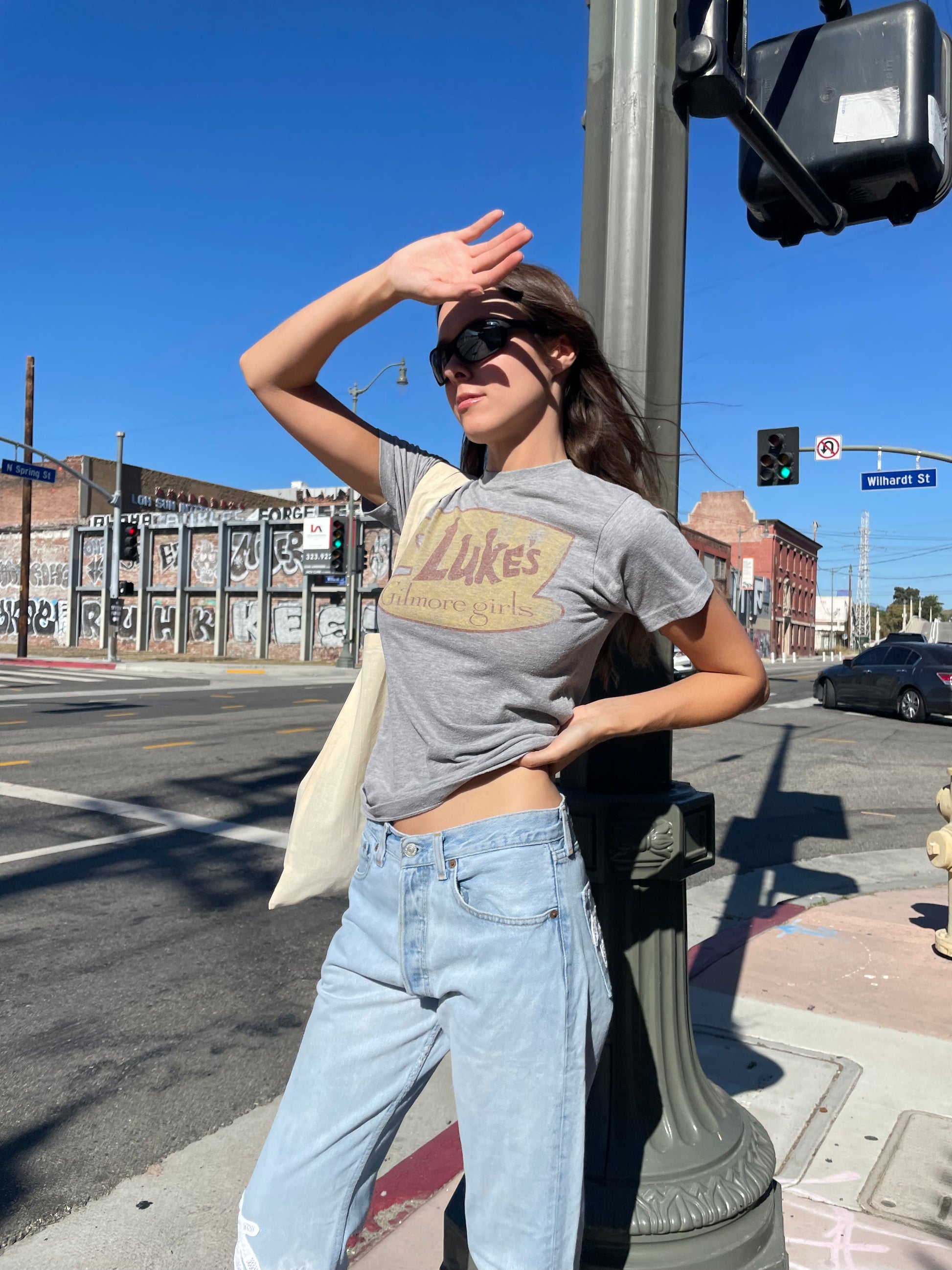 girl in blue jeans