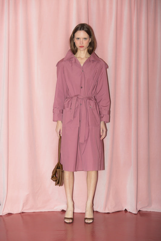Mauve Trench Coat (S-M)
