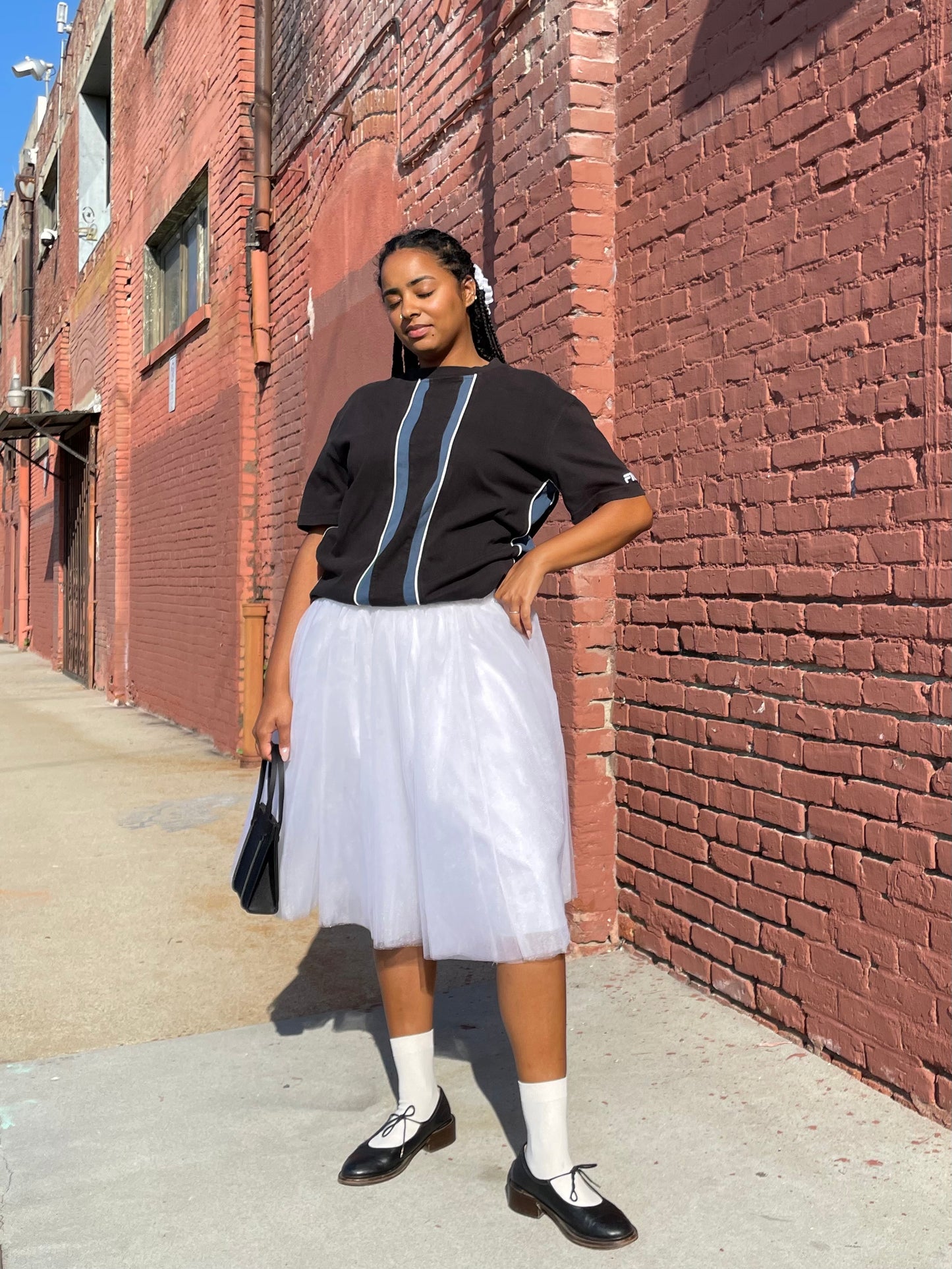 girl in white tulle skirt