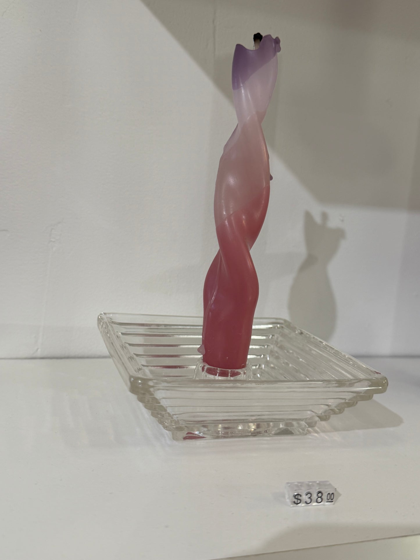 Glass Candle Holder