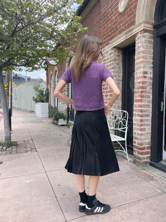 Plum Knitted Top (S)