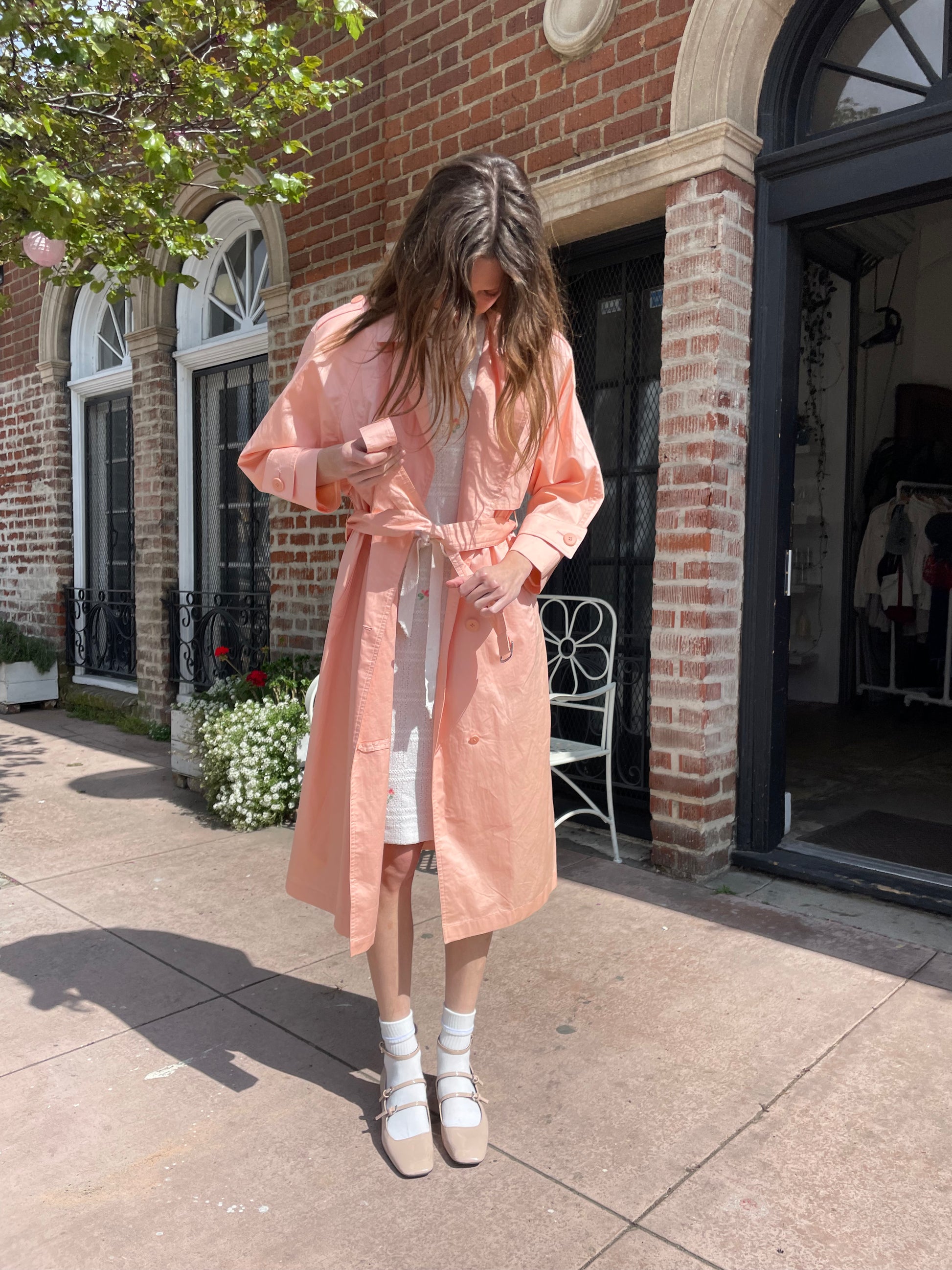 Peach duster coat 2025