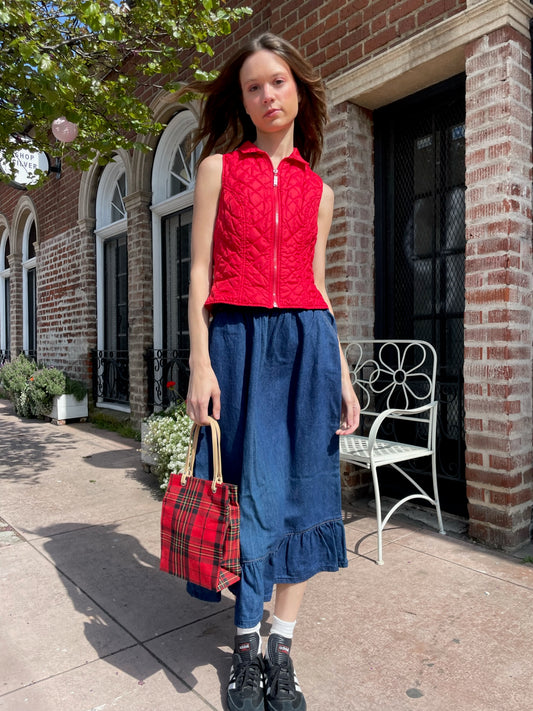 Red Puffer Vest