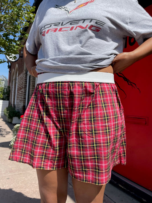 Plaid Boxer Shorts (L)