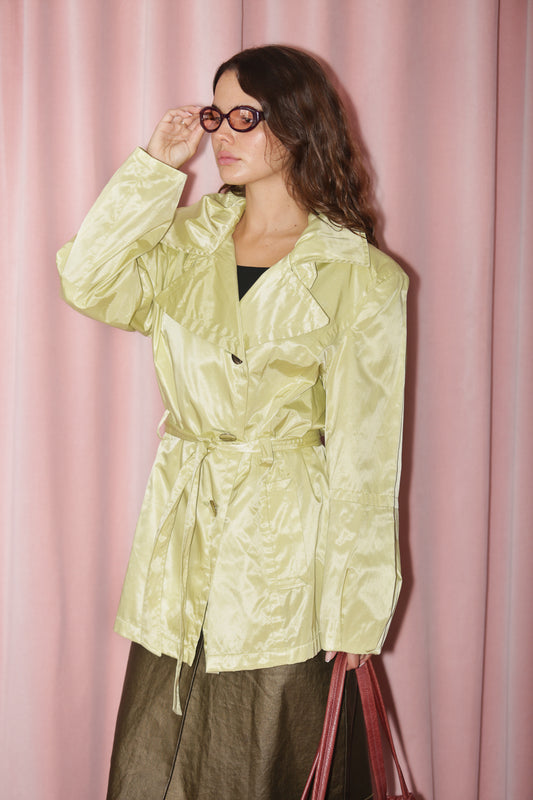 Lime Green Coat (S)