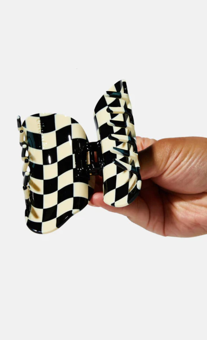 Checker Claw in Black + White