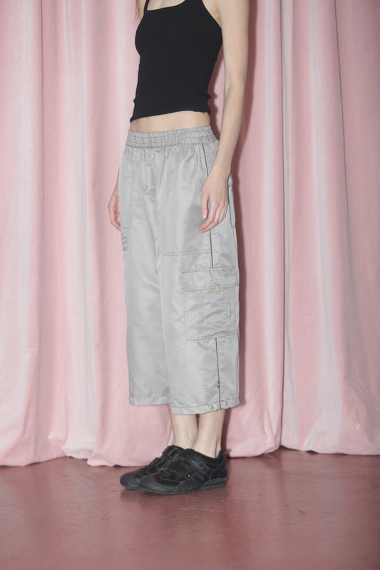 Silver Cargo Capris (S)