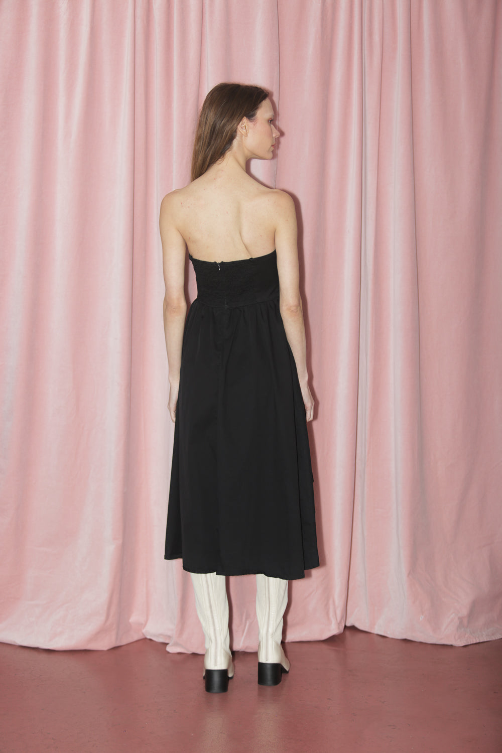 Black Strapless Dress (S)