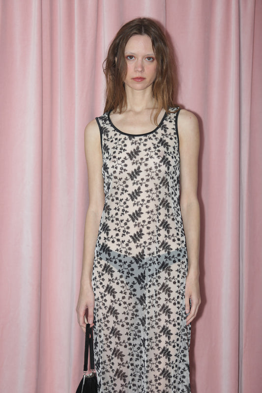 Black & White Sheer Dress (S)