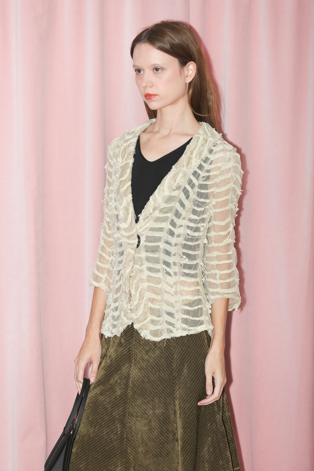 Sheer Ecru Blazer