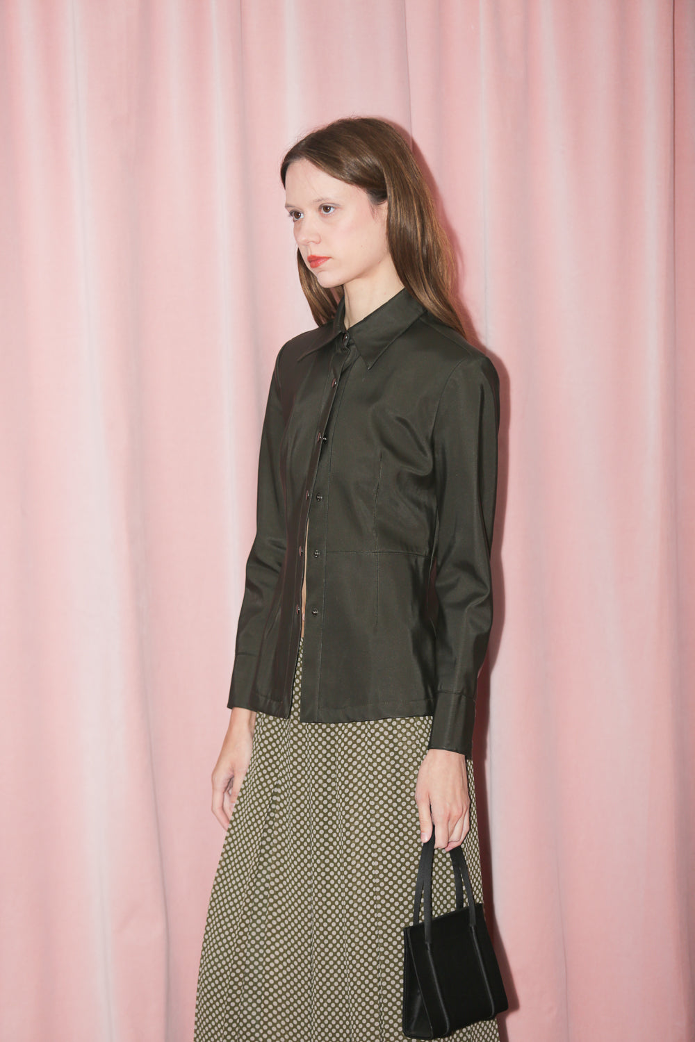 Green Slate Button Down (S)