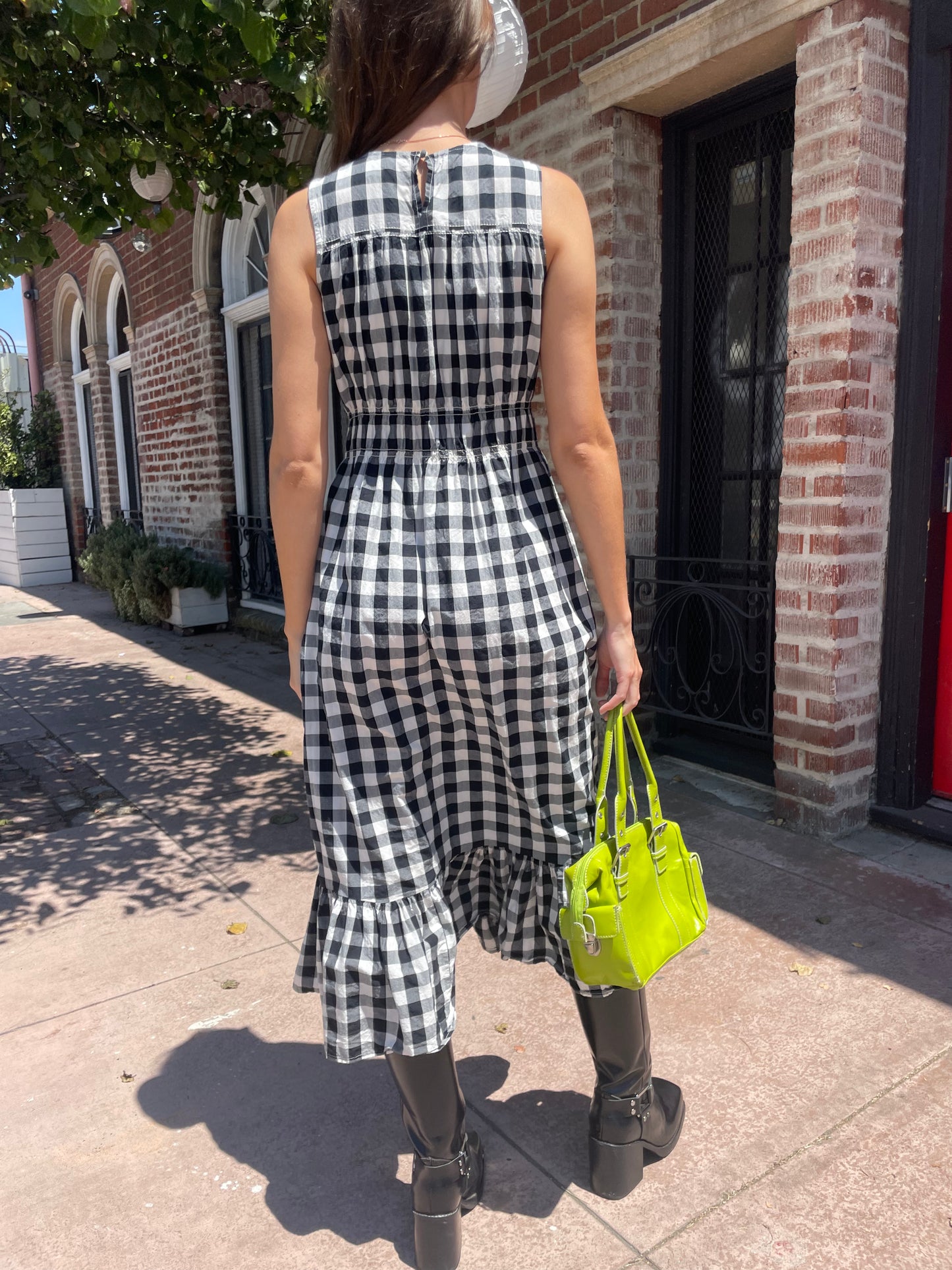 Black & White Gingham Dress (S)