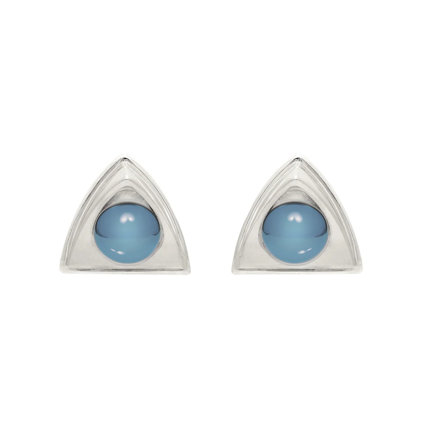 Church Earrings Mini - Blue Agate