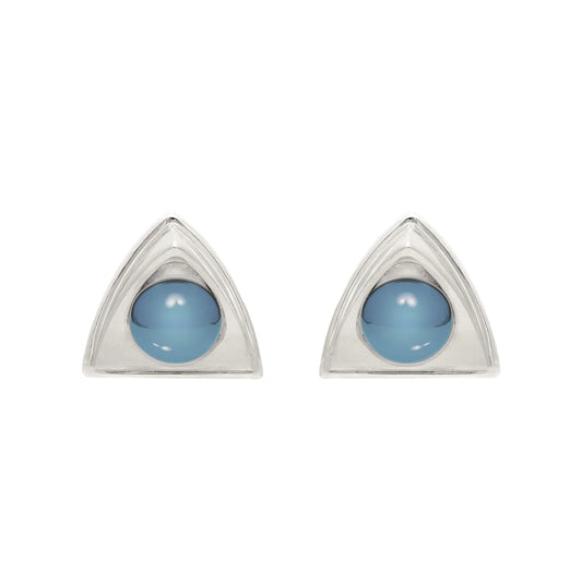 Church Earrings Mini - Blue Agate