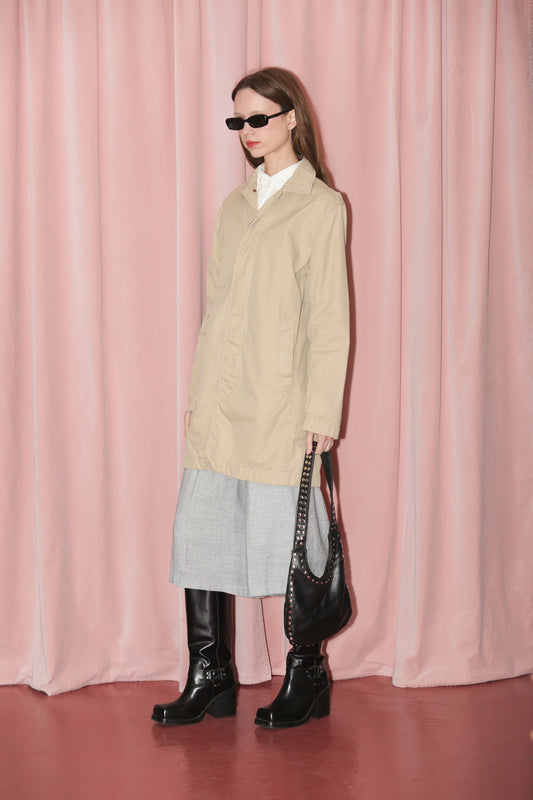 Ecru Trench Coat (S)