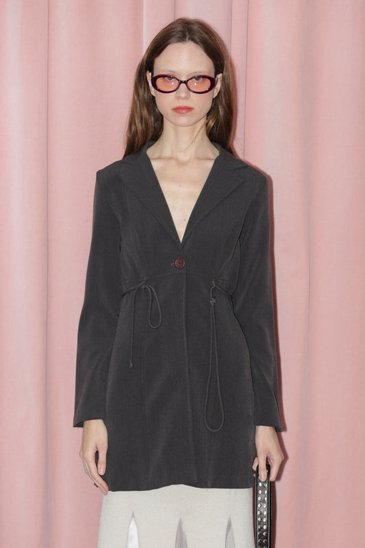 Charcoal Black Blazer (S)