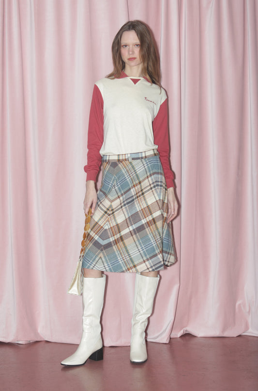 girl in plaid skirt