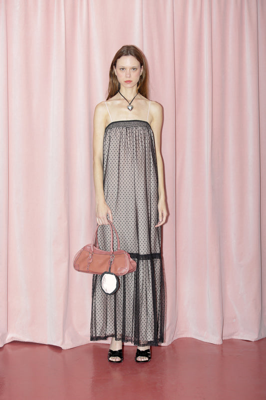 Black & Pink Sheer Dress (S)