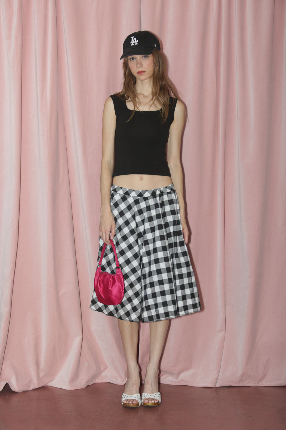 B&W Gingham Skirt (S-M)