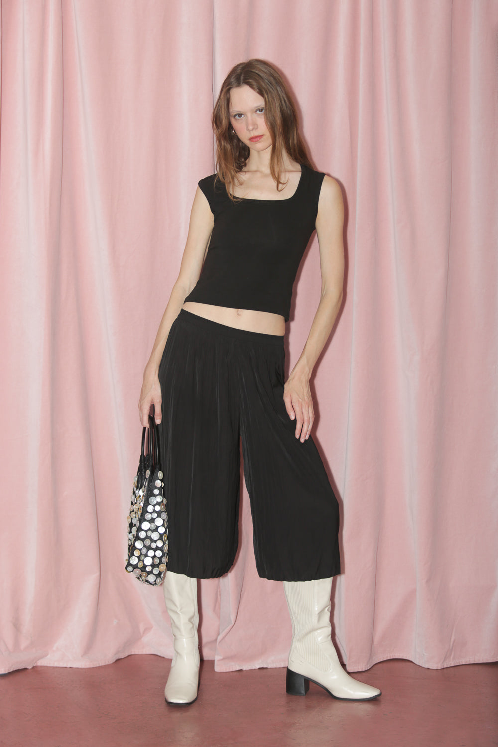 Black Wide Leg Pant (S-M)