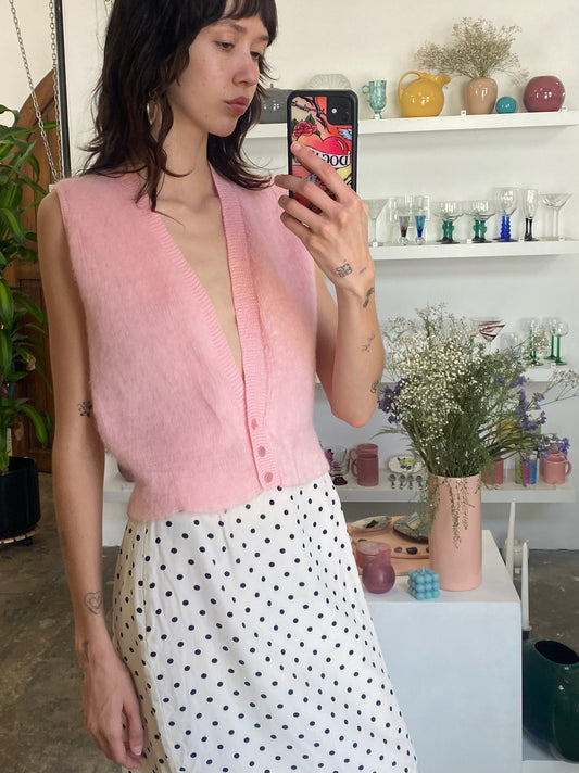 Pink Wool Vest (M)